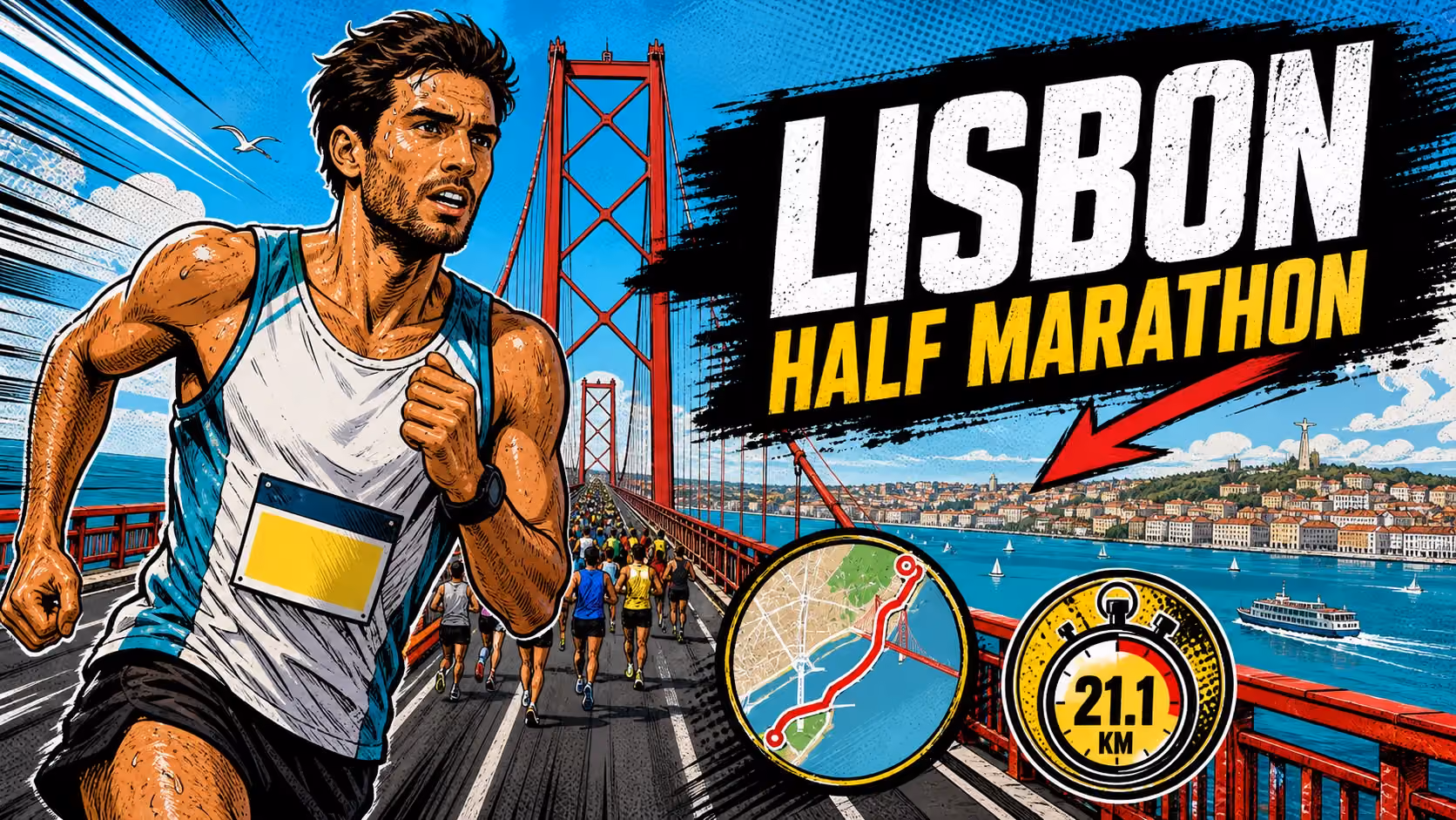 Guía Completa EDP Lisbon Half Marathon 2027 — Pista de Récord Mundial, Puente 25 de Abril y Cómo Prepararla