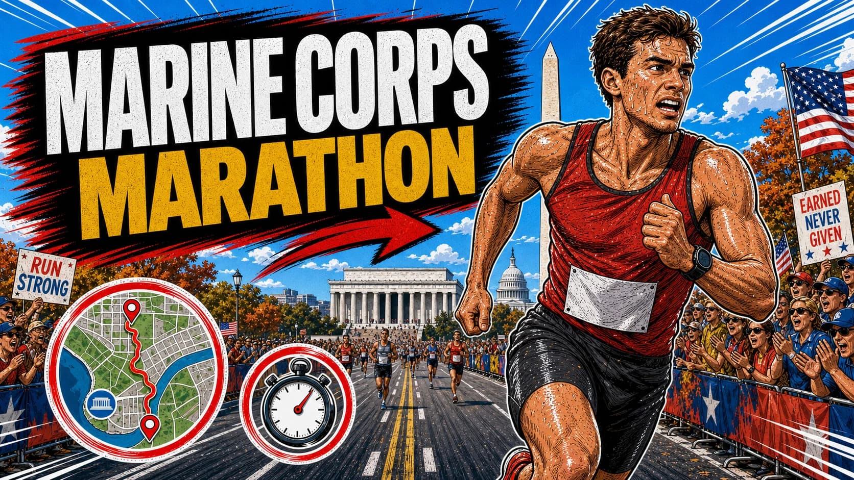 Guía Completa Marine Corps Marathon 2026 — Recorrido, Monumentos, "The People's Marathon" y Cómo Prepararla