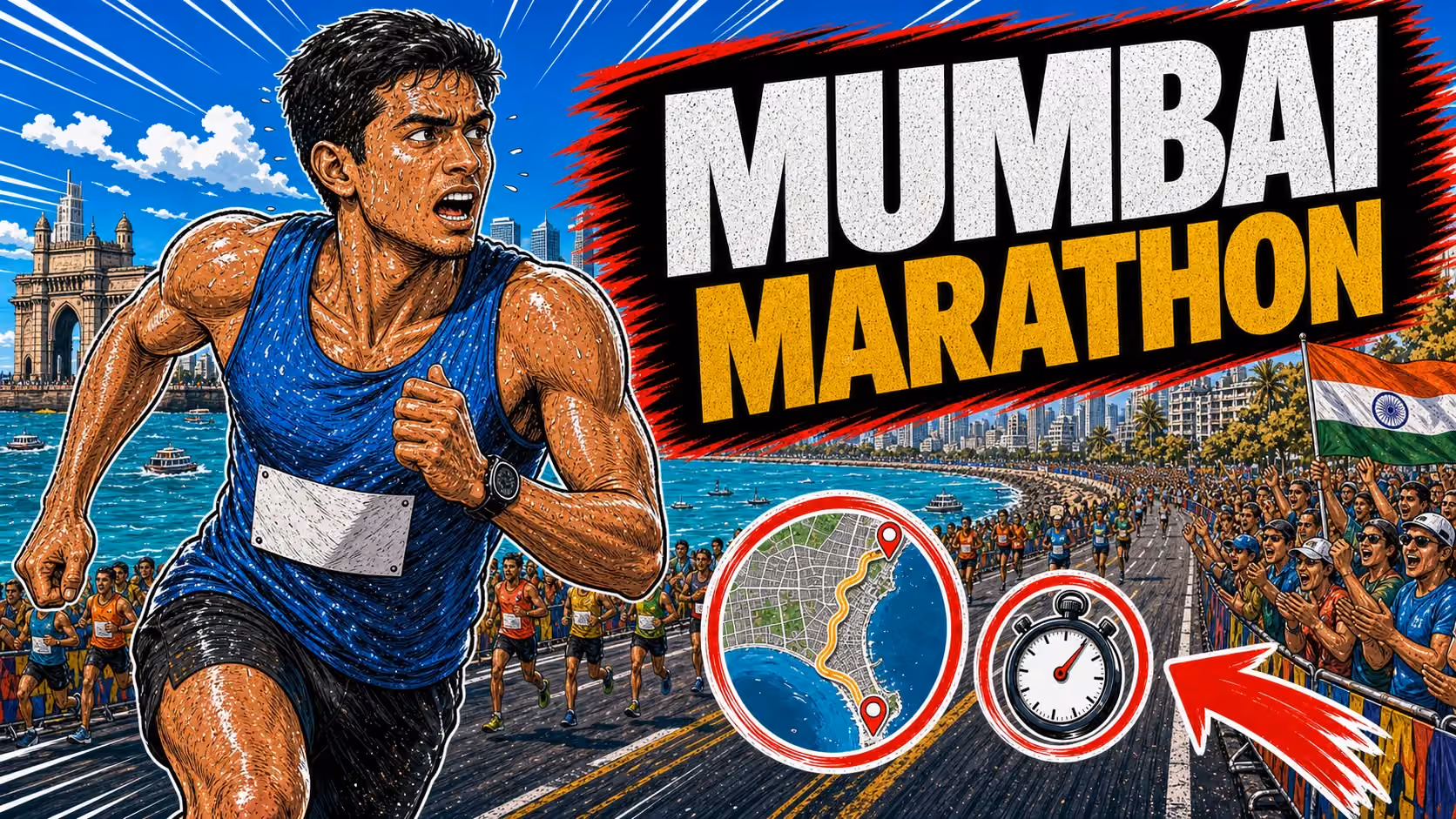 Guía Completa Tata Mumbai Marathon 2027 — La Maratón Más Grande de Asia, Marine Drive, Sea Link y Cómo Prepararla