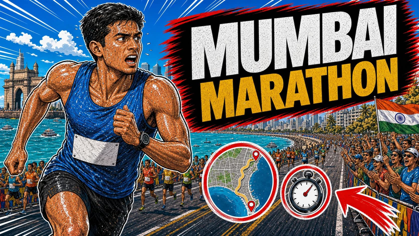 Guía Completa Tata Mumbai Marathon 2027 — La Maratón Más Grande de Asia, Marine Drive, Sea Link y Cómo Prepararla
