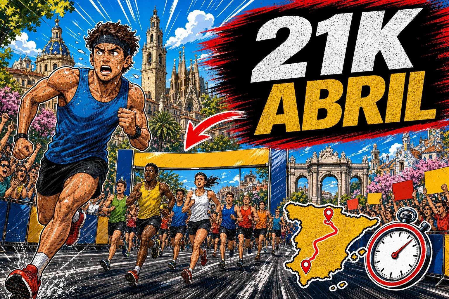 Qué medias maratones correr en España en abril 2026