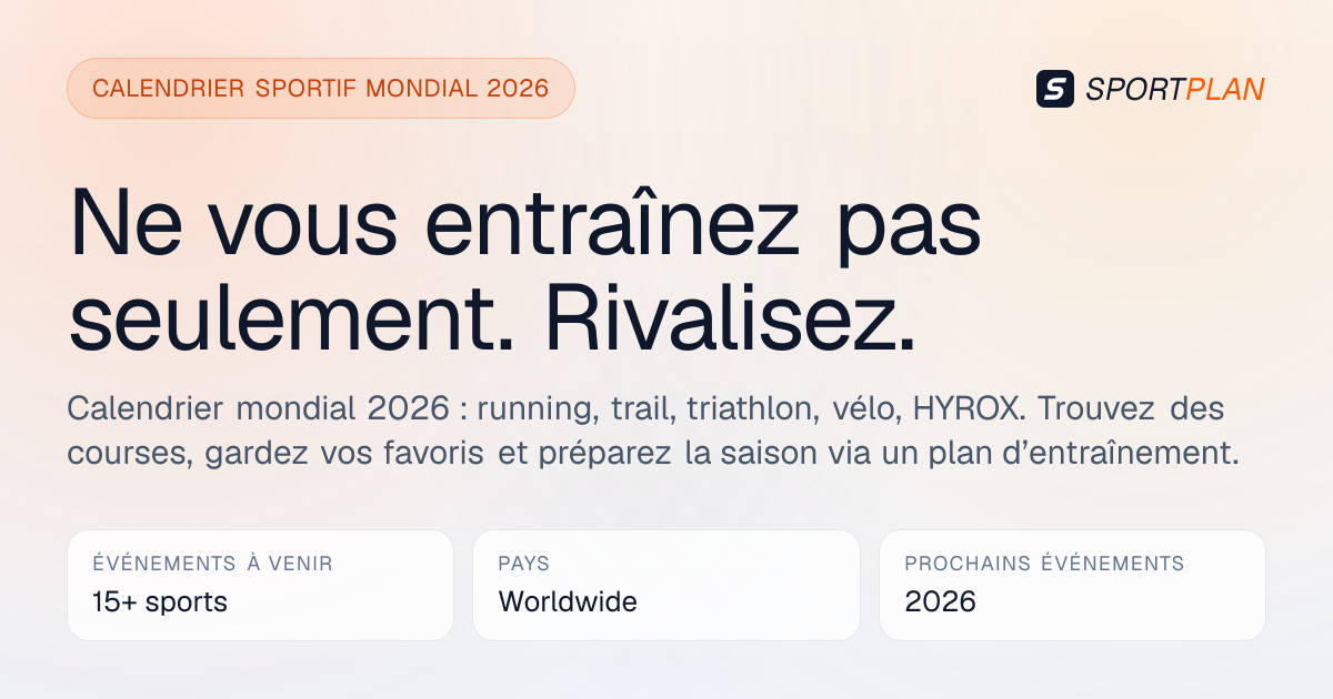 Semi-Marathon de Feurs · 2027 | SportPlan