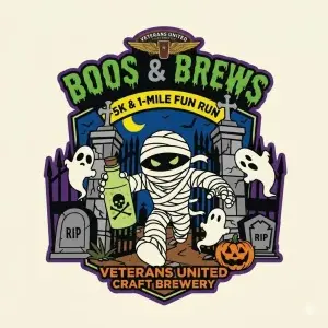 Veterans United Brewing Boos and Brews 5k Race / 1 mile fun run