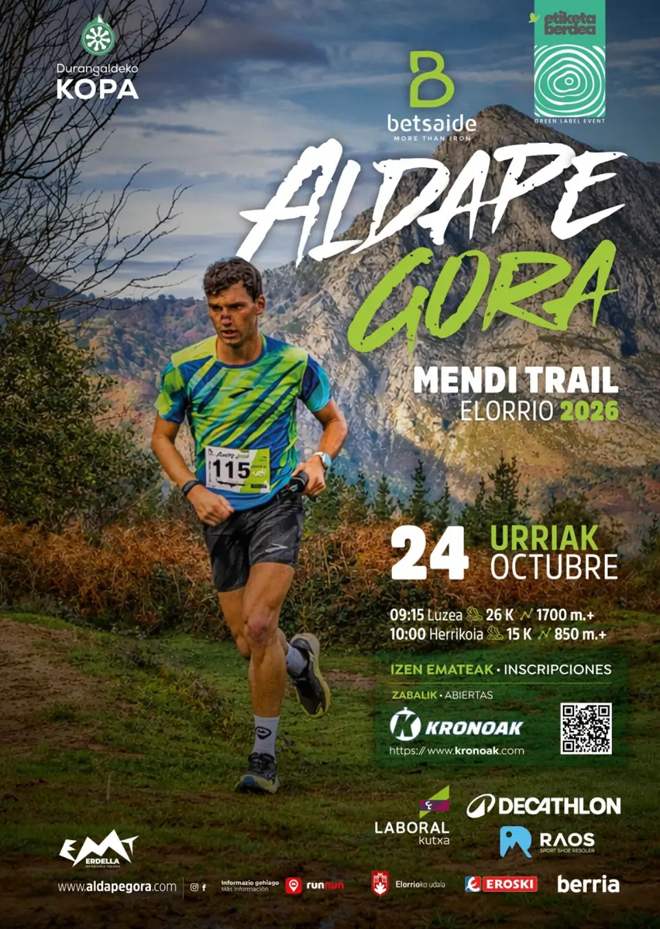 Aldapegora 2026 en elorrio el 24 de octubre de 2026
