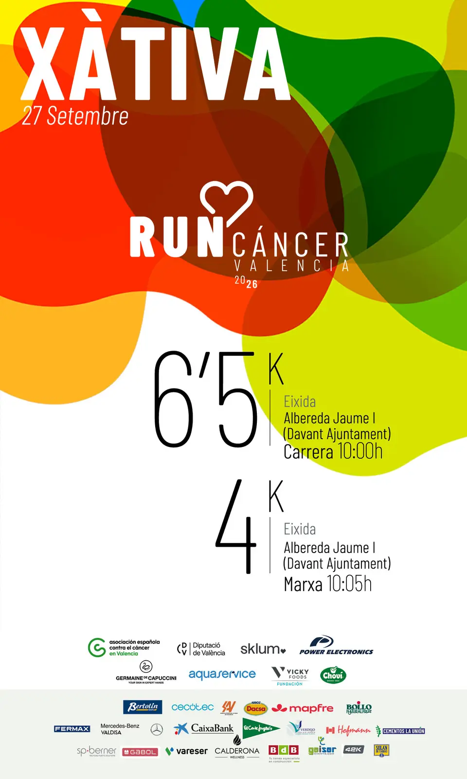 Runcáncer Xàtiva 2026 — Carrera