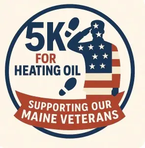 5K for heating oil supporting the Maine Veterans Project
