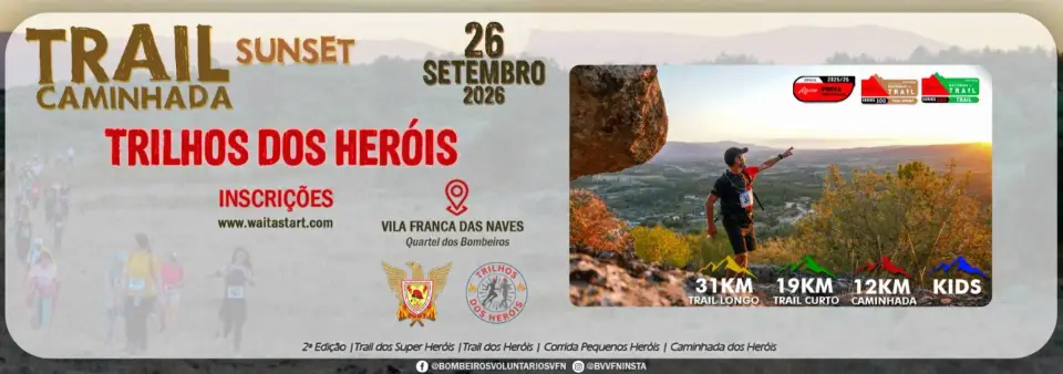 Trilhos dos Heróis Sunset Trail 2026